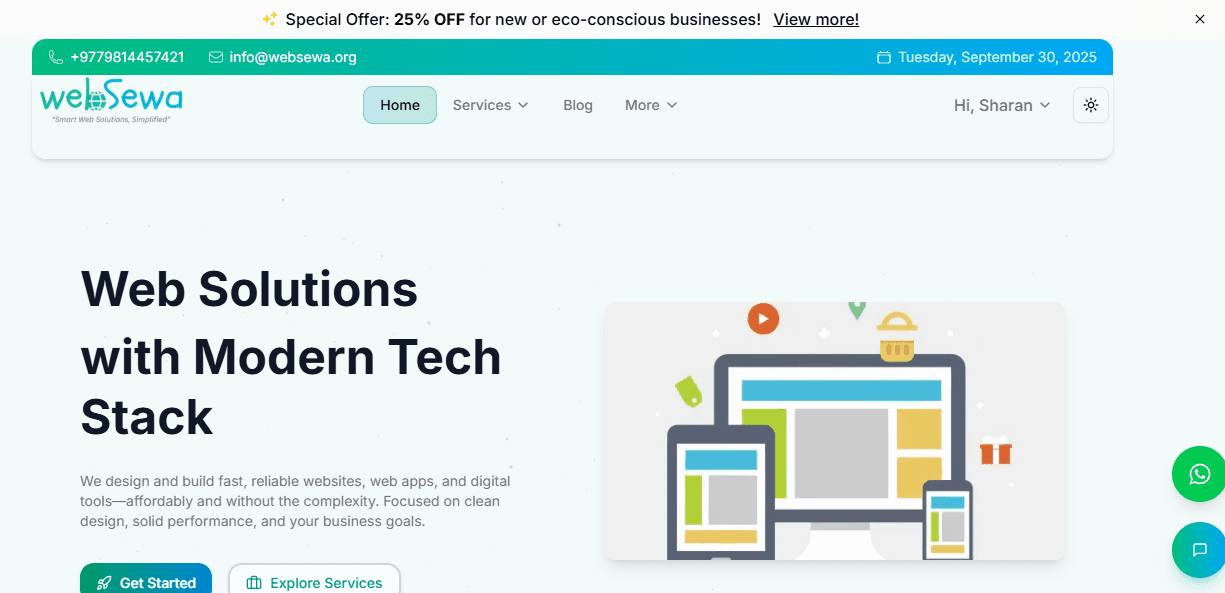 How to Download WebSewa (websewa.org) as a Mobile App